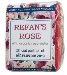 Пилинг мыло-губка Refan's Rose Refan 75г