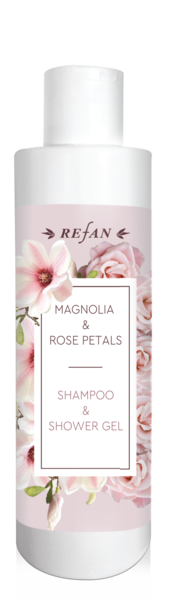 Шампунь-гель для душа «МАГНОЛИЯ И ЛЕПЕСТКИ РОЗ» MAGNOLIA&ROSE PETALS REFAN 250 мл