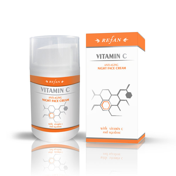 Антивіковий нічний крем для обличчя "ВІТАМІН C"  VITAMIN C REFAN 50 мл