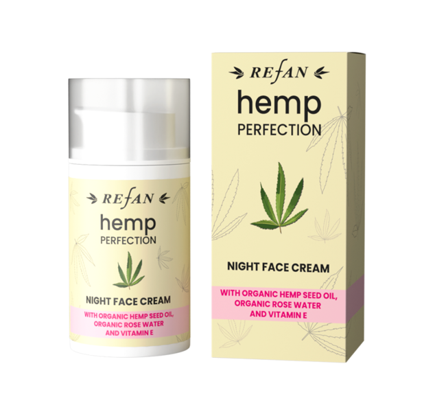 Нічний крем для обличчя «КОНОПЛЯНА ДОСКОНАЛІСТЬ» HEMP PERFECTION REFAN 50 мл знято з виробництва