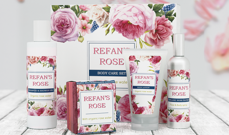 Подарунковий набір для догляду за тілом Рози Рефана Refan's Rose