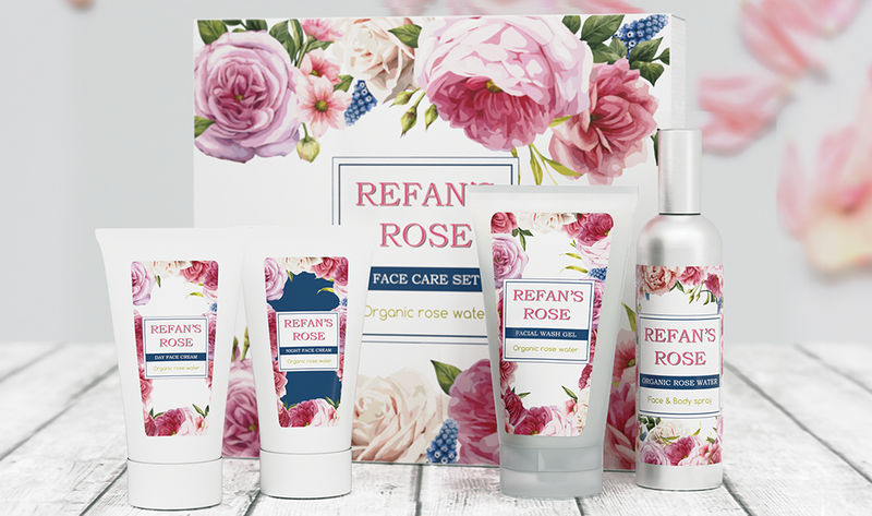 Подарунковий набір для догляду за обличчам Рози Рефана Refan's Rose