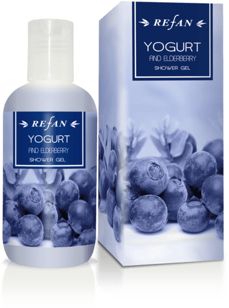 Гель для душа "ЙОГУРТ ТА  БУЗИНА" YOGURT AND ELDERBERRY REFAN 200 мл