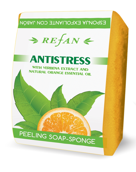 Пілінг мило-губка «АНТИСТРЕС» ANTISTRESS REFAN 75 г