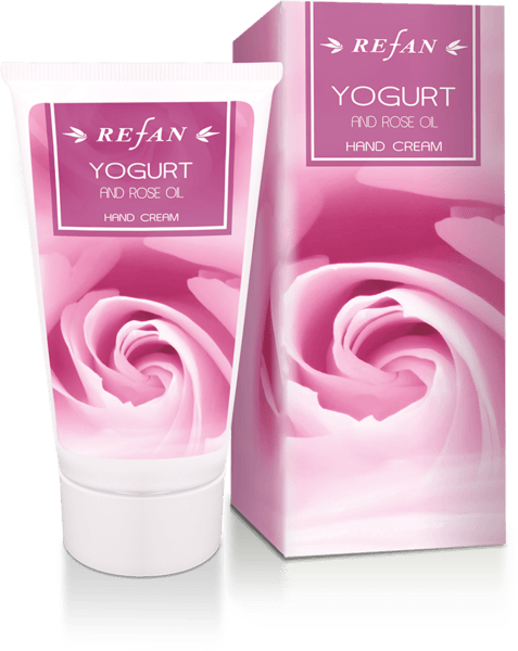 Крем для рук "ЙОГУРТ ТА МАСЛО РОЗИ" YOGURT AND ROSE OIL REFAN 75 мл