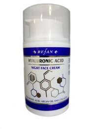 Нічний крем для обличчя  "ГІАЛУРОНОВА КИСЛОТА"  HYALURONIC ACID REFAN 50 мл